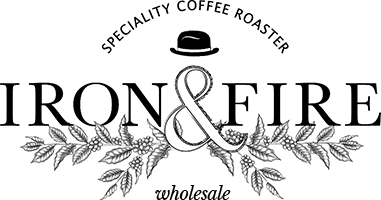 An image of Iron & Fire logo in black.