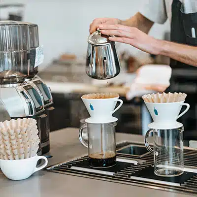 Image of coffee shop supplies and other ancillaries.