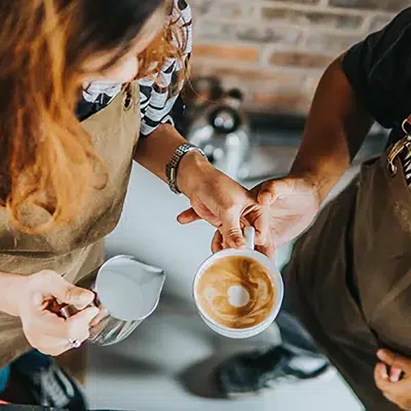 Image of barista training being carried out.